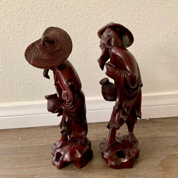 Hand Carved Root Wood Statue, China - Picture 11 of 13